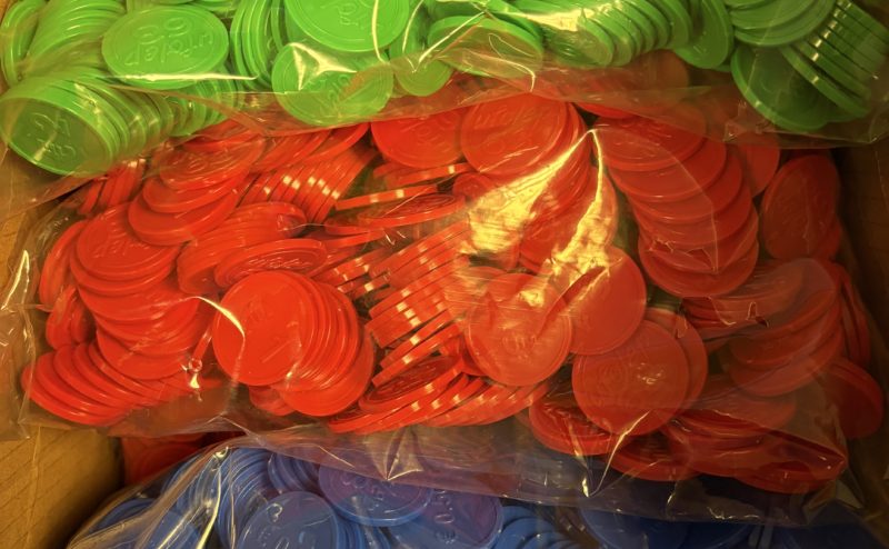 Jetons en plastique